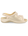 Julia 2021 E6 Beige, wide and comfortable sandal, designed for feet with bunions.