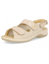 Julia 2021 E5 Beige, wide and comfortable sandal, designed for feet with bunions.