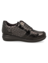 IRMA24 MILANO BLACK, THERAPEUTIC WOMEN SHOES OF LEATHER, DELICATED FEET