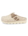 ANATOMIC LADIES&#39; D&#39;TORRES AINA BEIGE SLIPPERS, MADE OF WARM FELT THAT INSULATES FROM THE COLD.