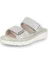 Comfortable sandal, with removable insole. Model YAIZA Silver
