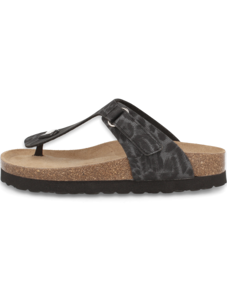Comfortable Sandal, Model Tabarka Flip-Flop Black- D'Torres