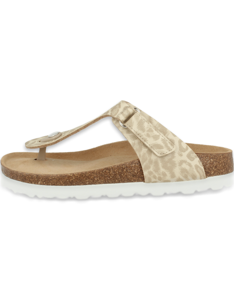 Comfortable Sandal, Model Tabarka Flip-Flop Beige- D'Torres