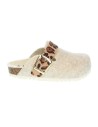 Greta Beige, D&#39;Torres Women&#39;s Anatomical Slippers, made of felt and wool.