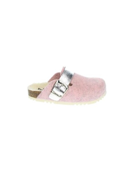Greta Pink, D'Torres Women's Anatomical Slippers, made of felt and wool.