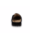 SILKE BLACK D&#39;TORRES, WOMEN&#39;S ANATOMICAL WINTER SLIPPERS IN IN & OUT LEATHER